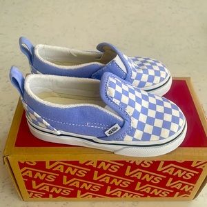 Toddler Purple and White Vans